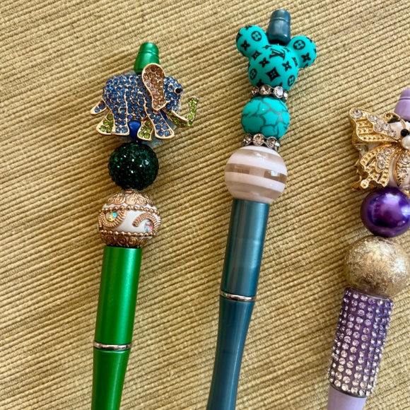 ༘⋆🌷₊˚❀  ADORABLE ~ Handmade ~ BLING PENS ~ ༘⋆🌷₊˚❀ - Picture 4 of 5